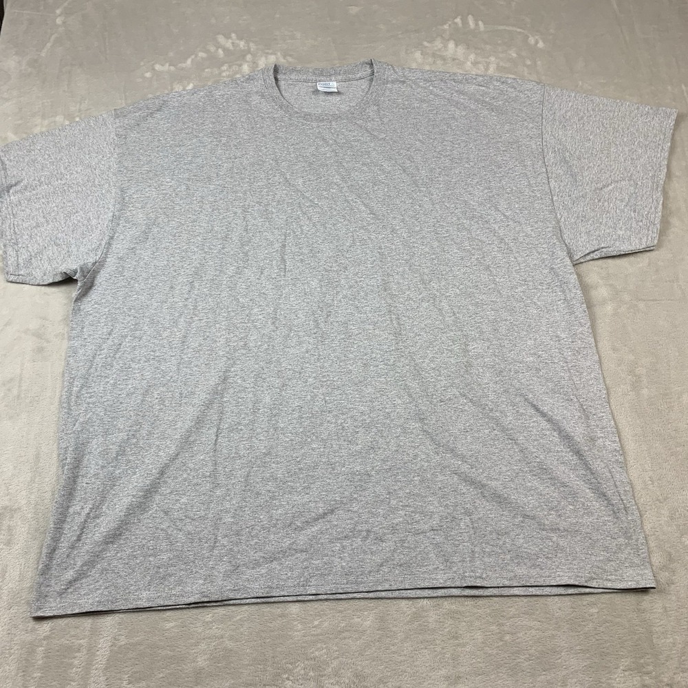 Port & Company Essential T Shirt Mens 4XL Gray Cotton/Poly Short Sleeve - Picture 2 of 7